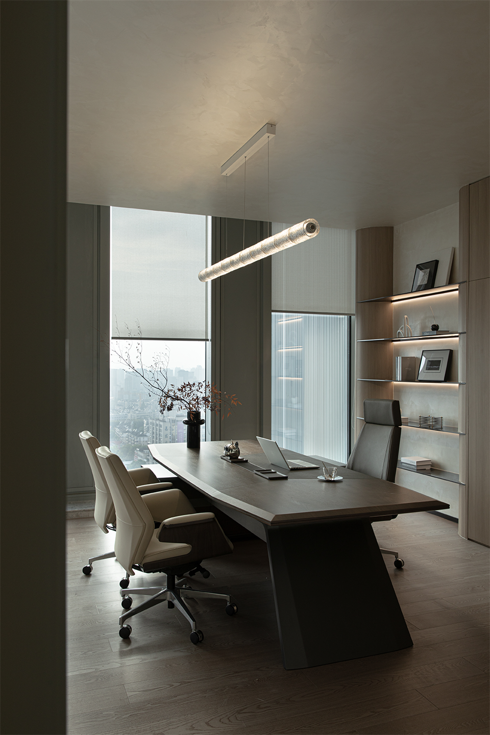 極簡純粹的濱綠大廈辦公室裝修設(shè)計方案(圖5) 極簡純粹的濱綠大廈辦公室裝修設(shè)計方案(圖5)