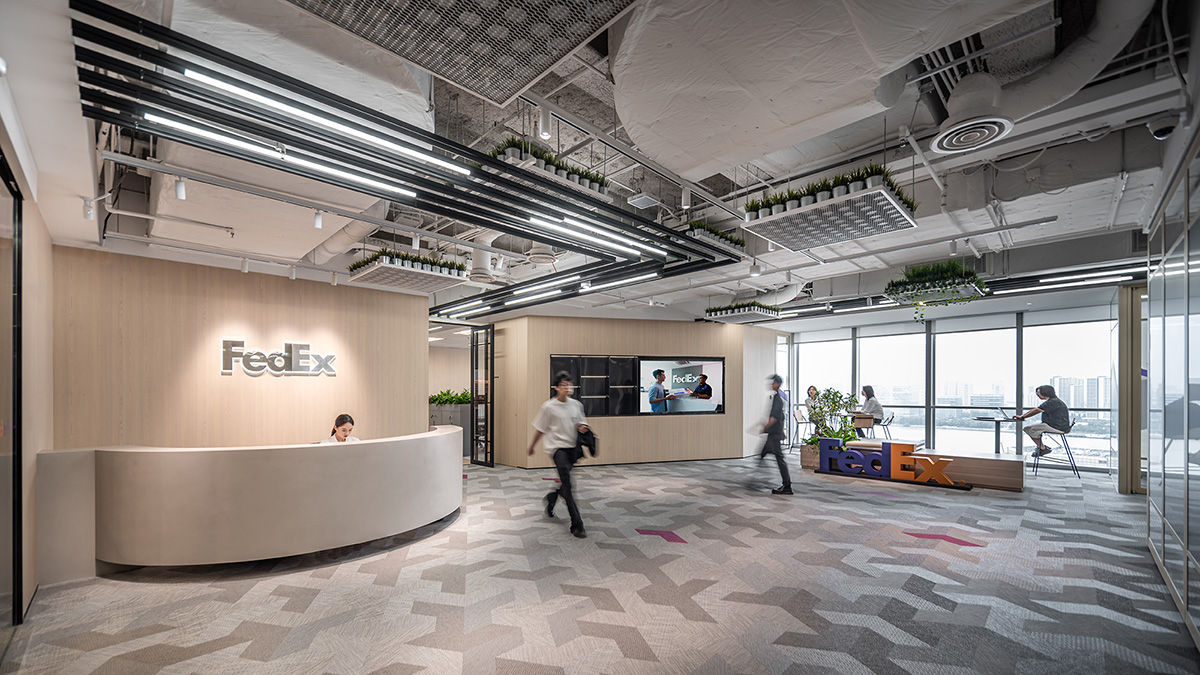 2600平快遞物流公司自然人文辦公室裝修設(shè)計(圖1) 2600平快遞物流公司自然人文辦公室裝修設(shè)計(圖1)