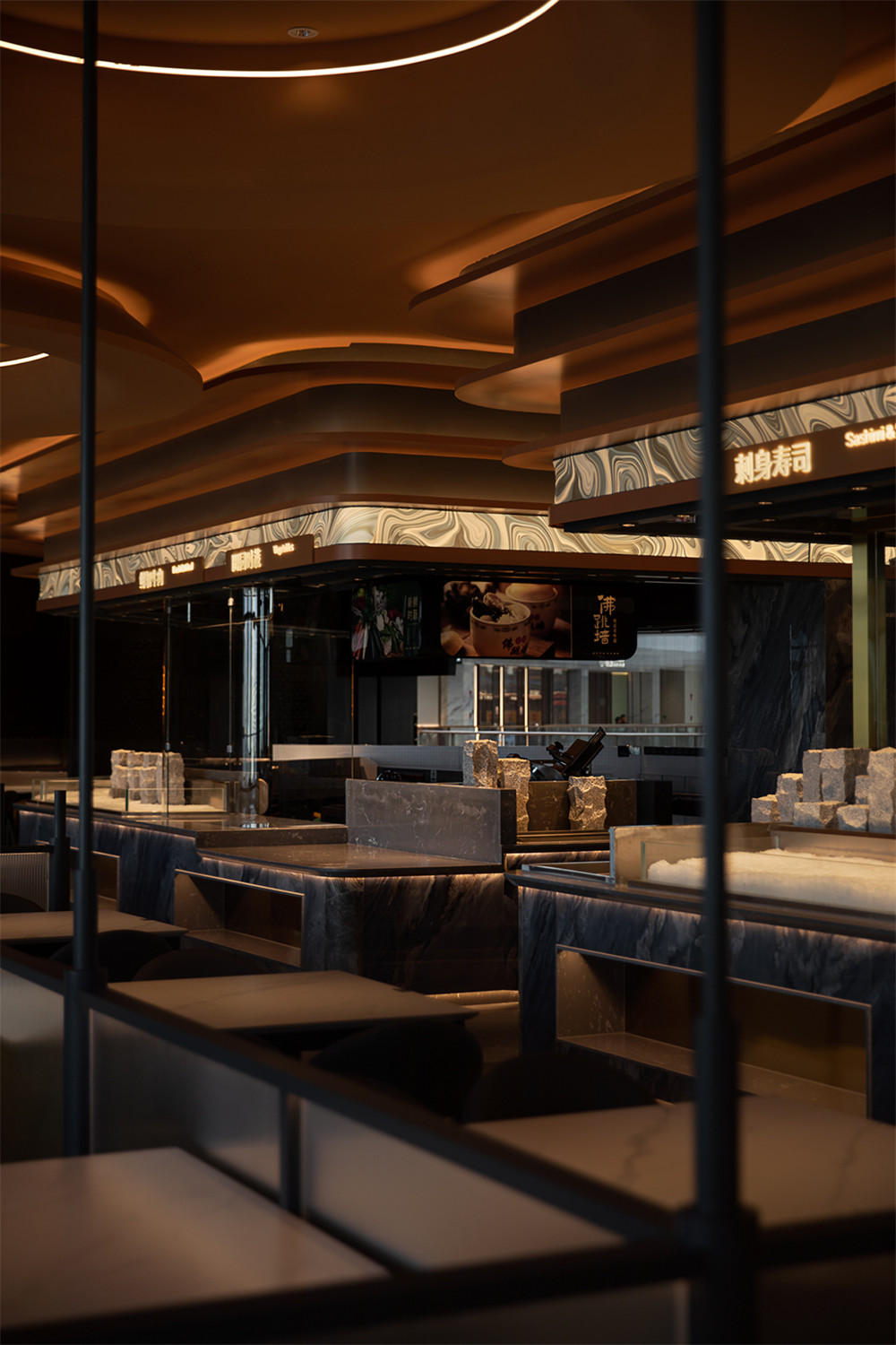 鄭州金博大推薦錢鼎會(huì)海鮮自助餐廳裝修設(shè)計(jì)方案(圖9) 鄭州金博大推薦錢鼎會(huì)海鮮自助餐廳裝修設(shè)計(jì)方案(圖9)