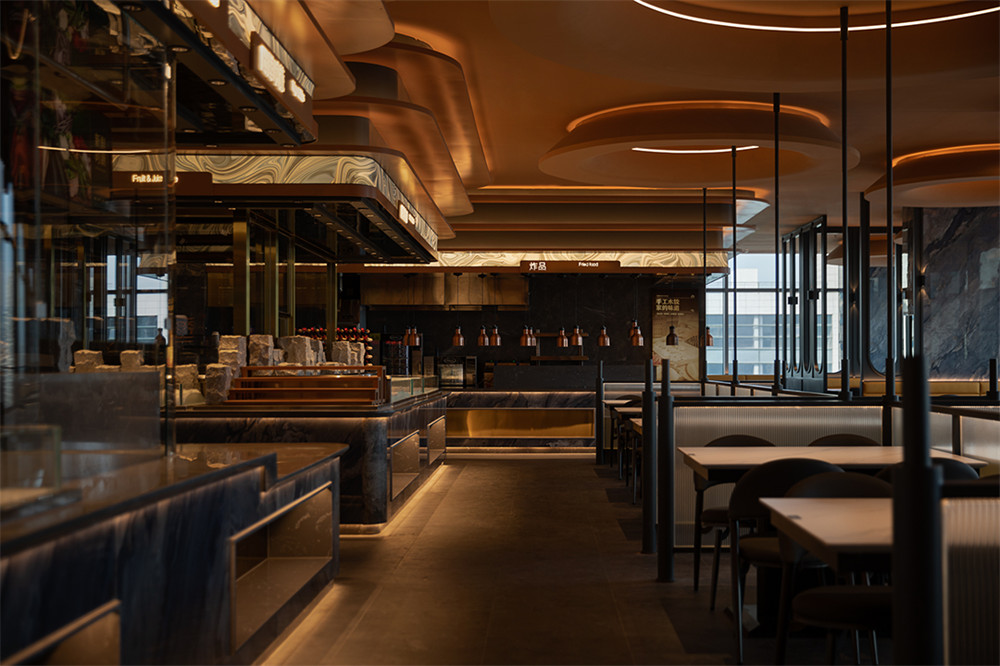 鄭州金博大推薦錢鼎會(huì)海鮮自助餐廳裝修設(shè)計(jì)方案(圖10) 鄭州金博大推薦錢鼎會(huì)海鮮自助餐廳裝修設(shè)計(jì)方案(圖10)