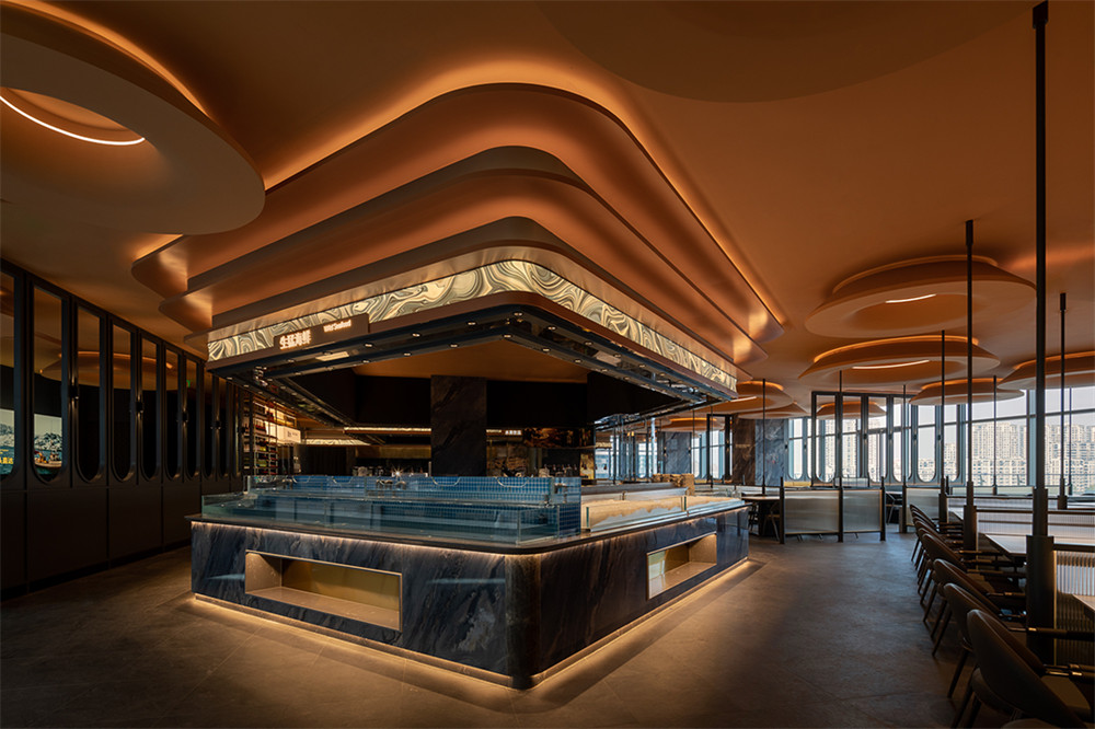 鄭州金博大推薦錢鼎會(huì)海鮮自助餐廳裝修設(shè)計(jì)方案(圖3) 鄭州金博大推薦錢鼎會(huì)海鮮自助餐廳裝修設(shè)計(jì)方案(圖3)