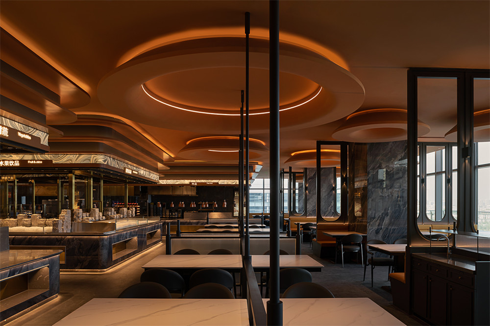 鄭州金博大推薦錢鼎會(huì)海鮮自助餐廳裝修設(shè)計(jì)方案(圖4) 鄭州金博大推薦錢鼎會(huì)海鮮自助餐廳裝修設(shè)計(jì)方案(圖4)