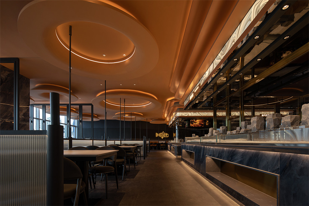 鄭州金博大推薦錢鼎會(huì)海鮮自助餐廳裝修設(shè)計(jì)方案(圖7) 鄭州金博大推薦錢鼎會(huì)海鮮自助餐廳裝修設(shè)計(jì)方案(圖7)