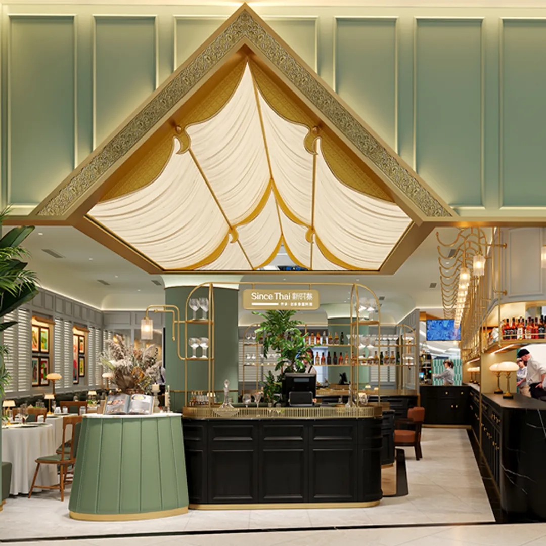 新時泰泰式特色餐廳改造裝修設(shè)計(jì)案例(圖2)