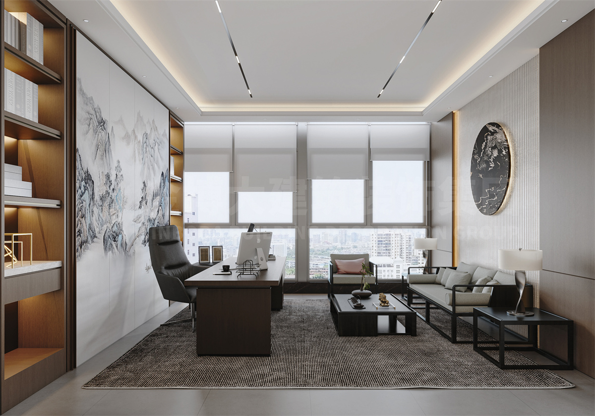 鄭州珂艾環(huán)境科技公司辦公室裝修設(shè)計效果圖