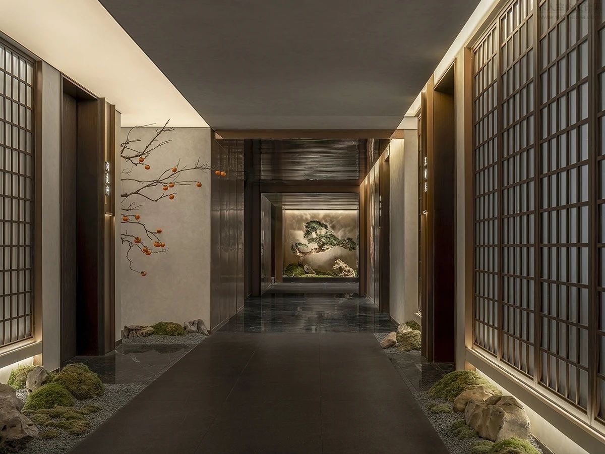 鄭州金博大推薦芙蓉灣東方美學餐廳裝修設計案例(圖4)