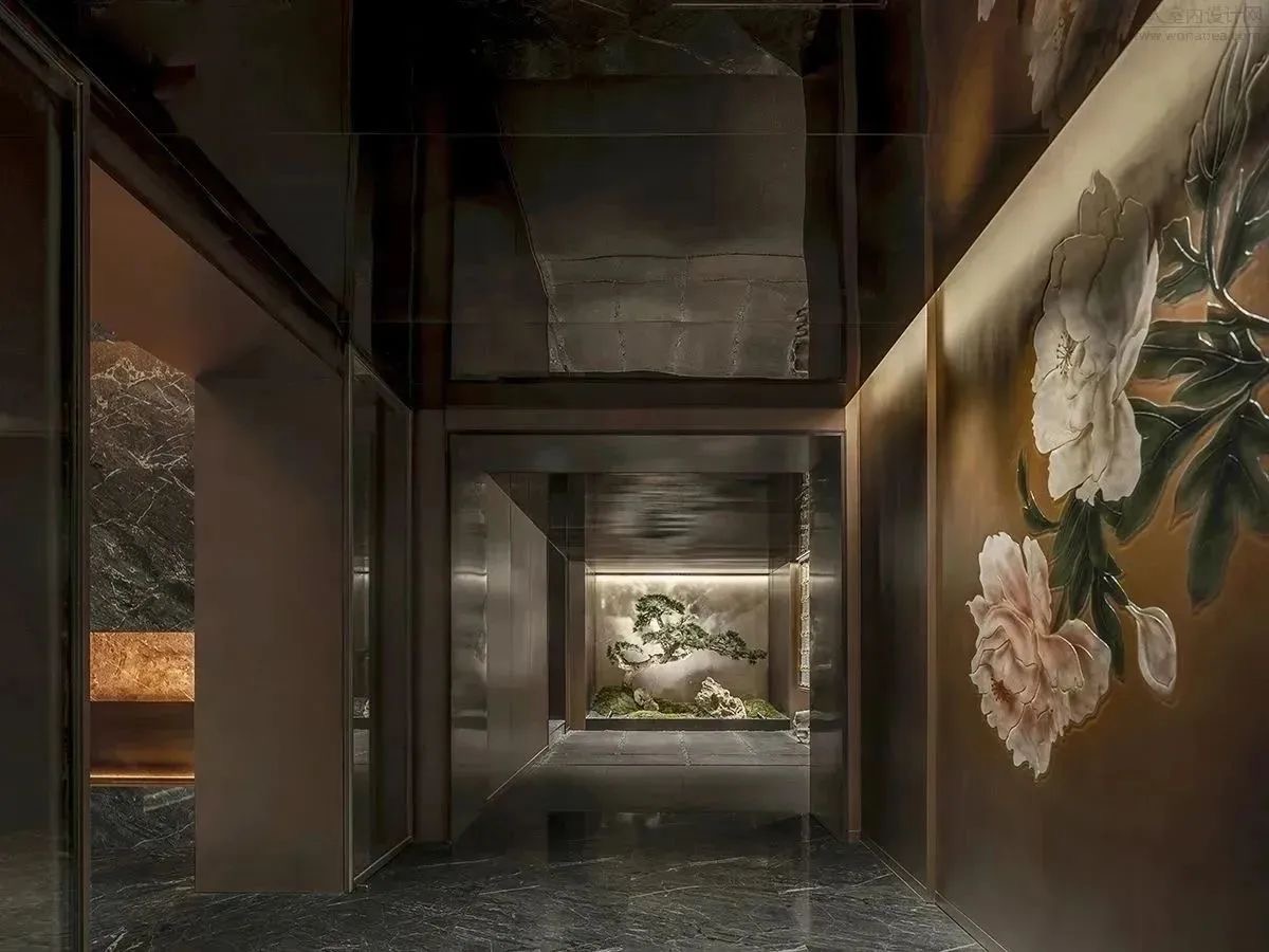 鄭州金博大推薦芙蓉灣東方美學餐廳裝修設計案例(圖6)