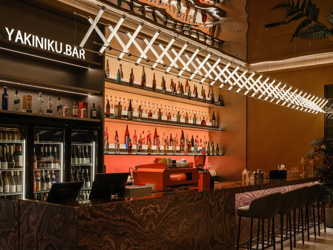 特色燒烤店設計推薦：八贊燒肉酒廊裝修設計案例(圖6)