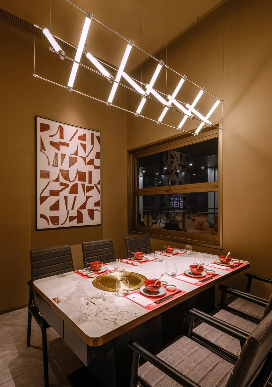 特色燒烤店設計推薦：八贊燒肉酒廊裝修設計案例(圖10)