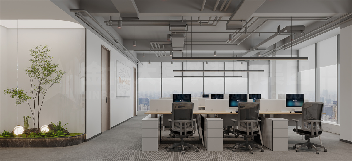 鄭州華菱超硬材料辦公室裝修設(shè)計
