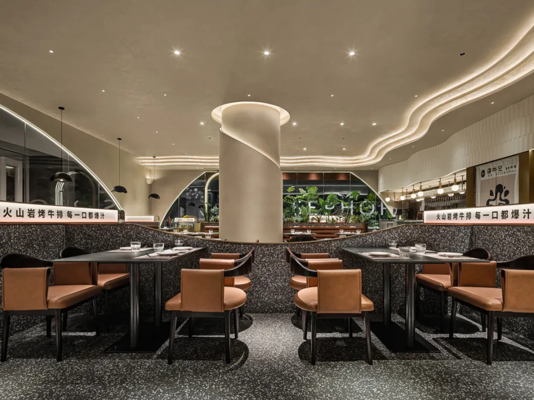 沙漠綠洲  御牛紀(jì)特色牛排西餐廳裝修設(shè)計案例(圖5)