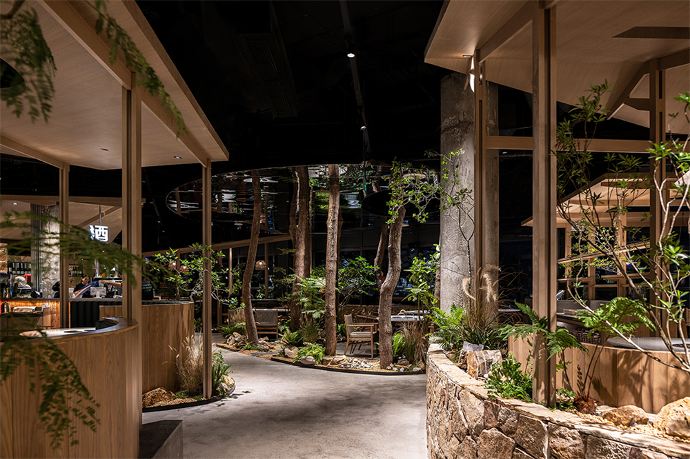 迷霧森林場景 翠焱成都火鍋店裝修設(shè)計(jì)方案(圖3) 迷霧森林場景 翠焱成都火鍋店裝修設(shè)計(jì)方案(圖3)