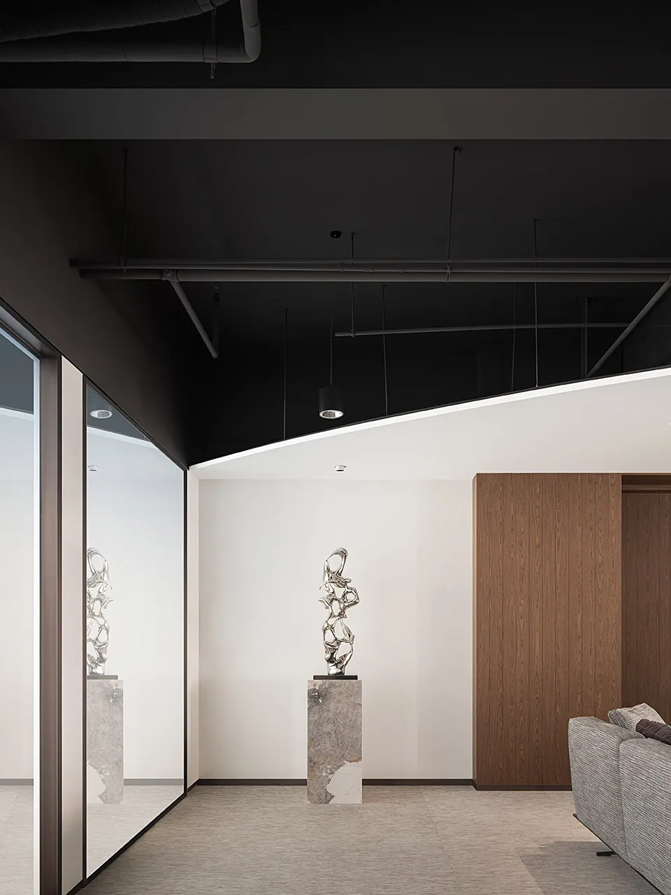 鄭州金博大推薦現代質感律師事務所裝修設計方案(圖6) 鄭州金博大推薦現代質感律師事務所裝修設計方案(圖6)