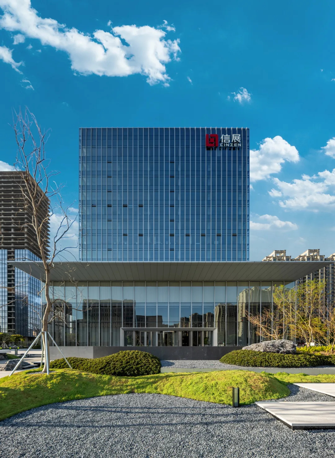 2萬6千平現(xiàn)代花園式商務(wù)辦公樓裝修設(shè)計方案(圖1)