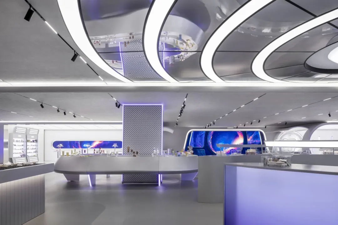 安特未來靈感艙化妝品企業(yè)展廳裝修設(shè)計(圖5) 安特未來靈感艙化妝品企業(yè)展廳裝修設(shè)計(圖5)