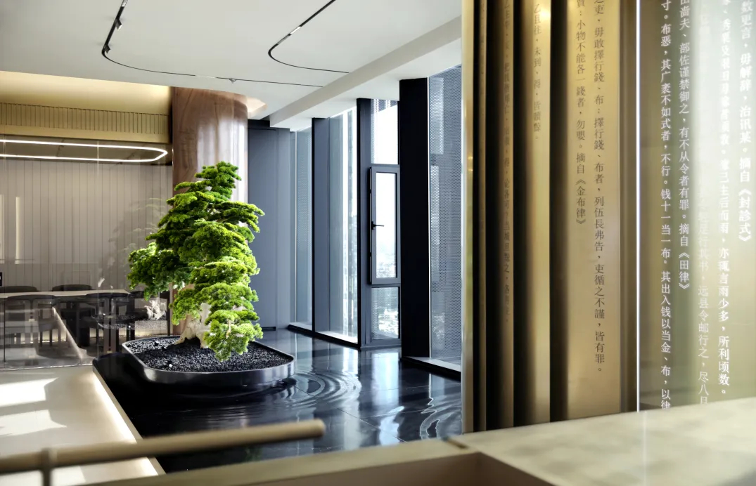 1200平現(xiàn)代東方珠光律師事務所裝修設計(圖4) 1200平現(xiàn)代東方珠光律師事務所裝修設計(圖4)