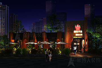 潮流不息潮汕火鍋店設(shè)計(jì)