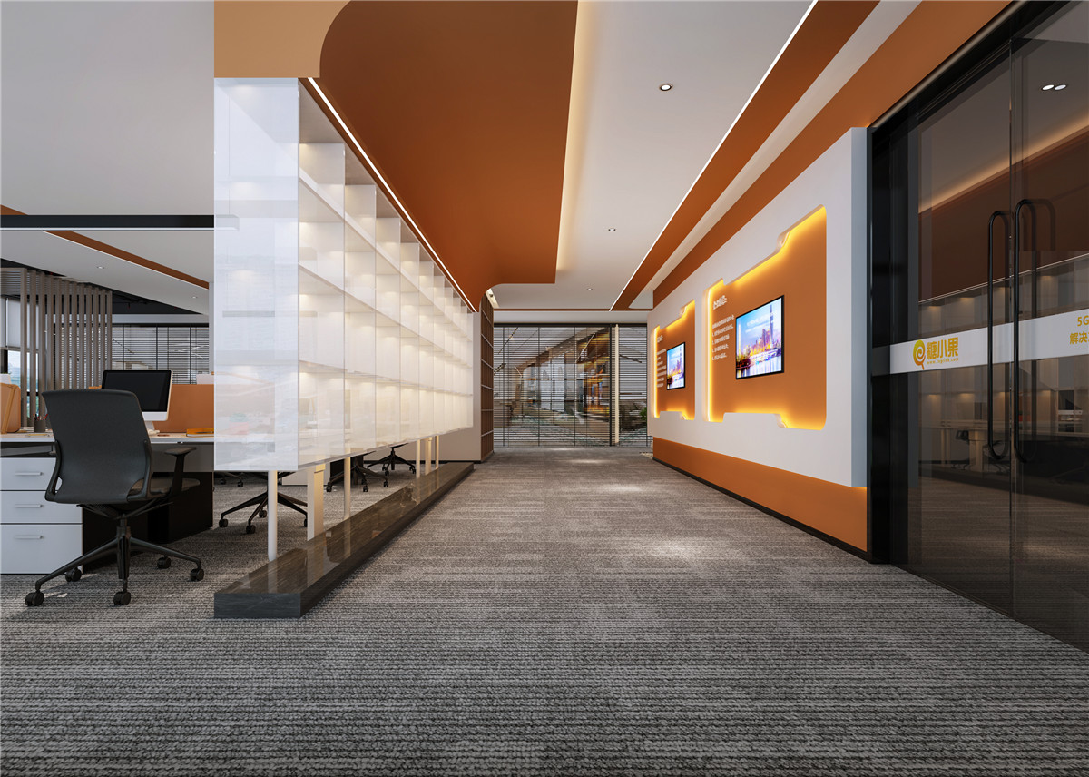 鄭州糖小果科技公司|辦公設(shè)計方案|案例效果圖
